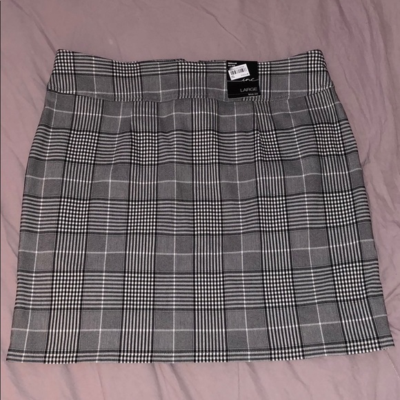INC International Concepts Dresses & Skirts - Mid rise Plaid skirt